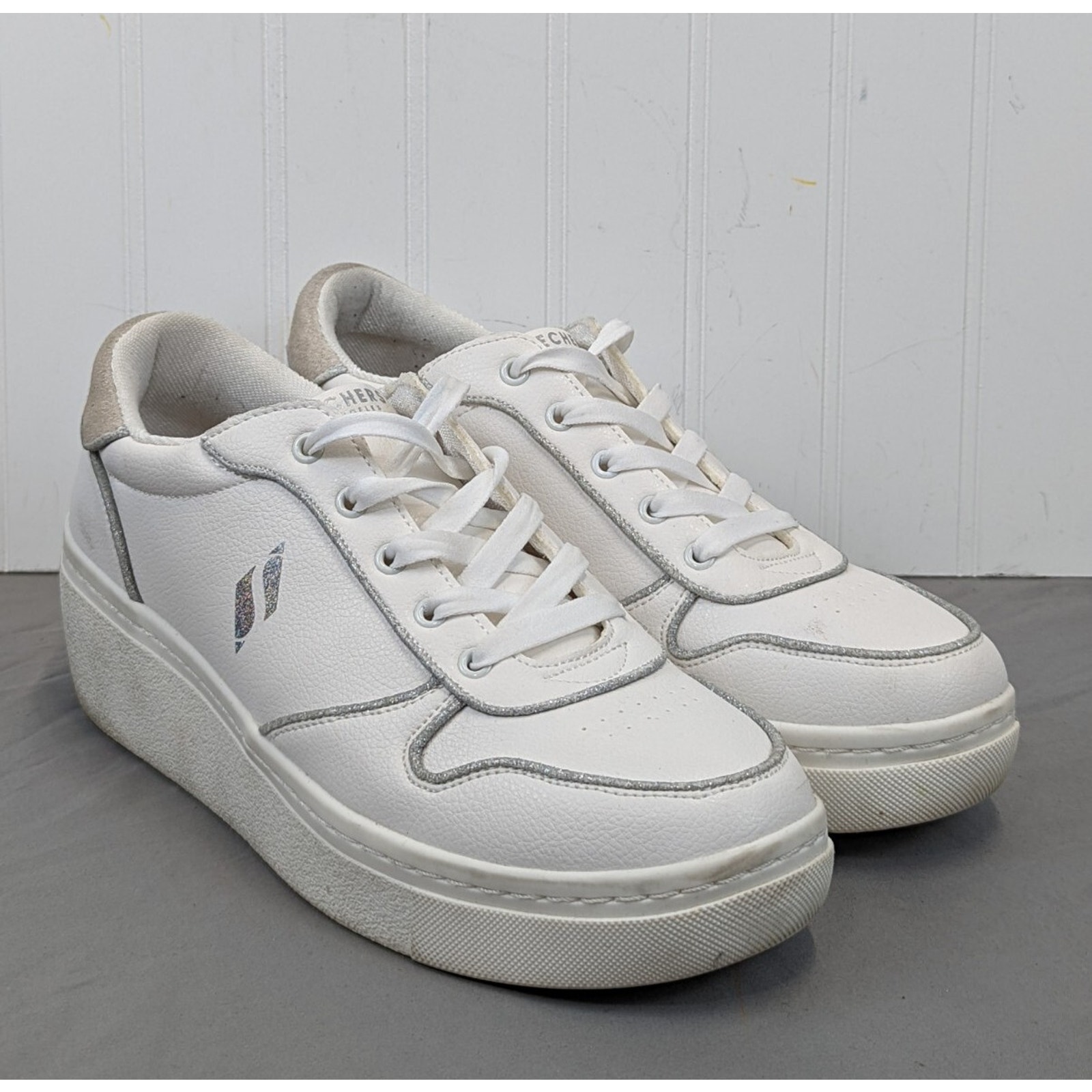 Skechers Women's Street Los Angeles Air Cooled Memory Platform Shoes Size 10.5